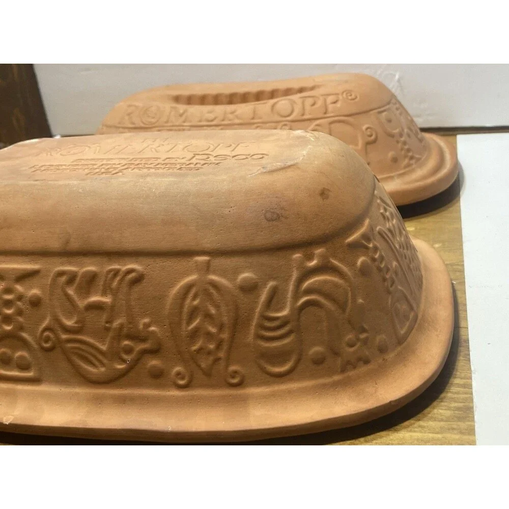 Vintage Romertopf Terra Cotta Clay Roaster Baker 111 Bax -Keramik West Germany